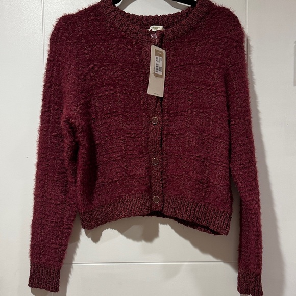 RW&CO. Sweaters - RW&CO. Deep red wine cardigan NWT - size med